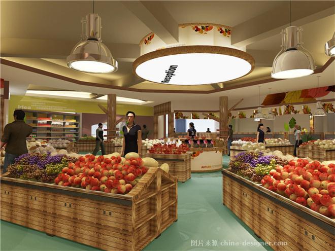 天邦乡恋农副产品超市设计-珠海空间印象建筑装饰设计的设计